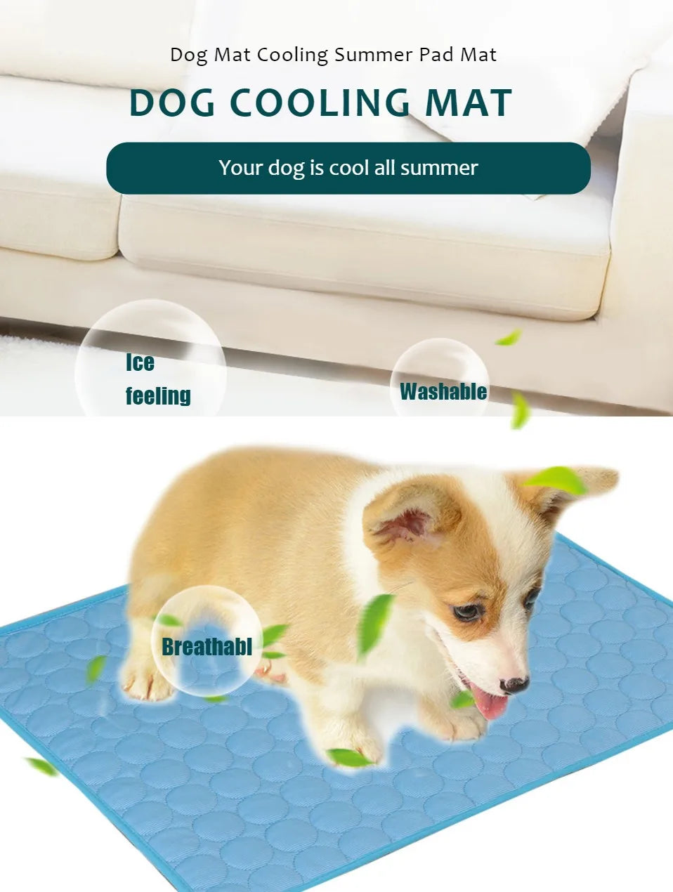 Alfombra Refrescante para Perros BPEDT – Transpirable y Confortable
