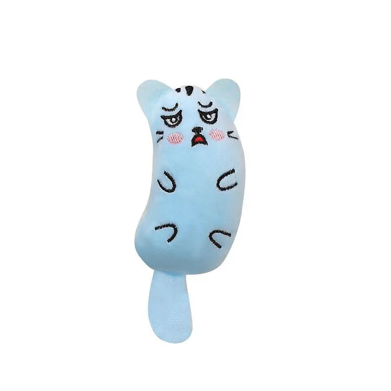 Juguete de peluche con catnip para gatos – Forma de animal y relleno de menta gatuna