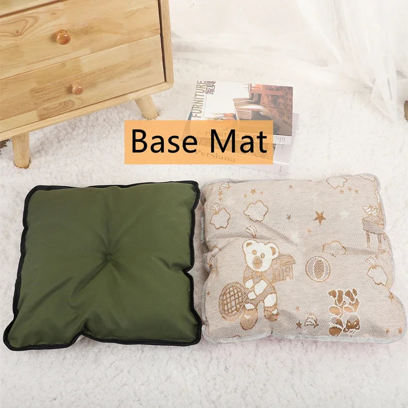 Cama Deluxe de Coral Velvet para Perros y Gatos – Cómoda, transpirable y perfecta para todo el año