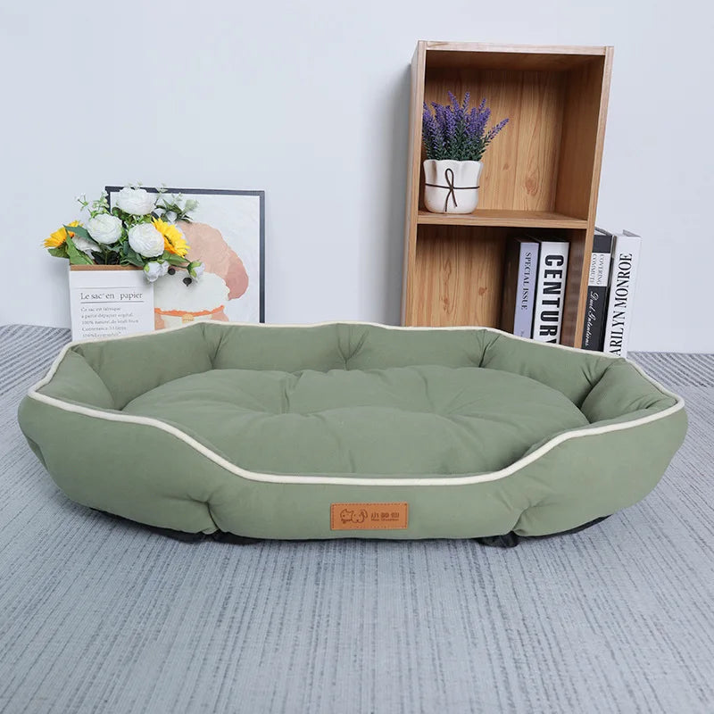 Cama de Pana Suave para Perros – Confort y Estilo para el Descanso Diario