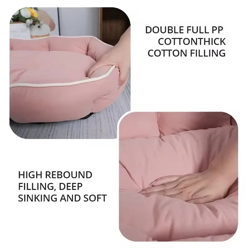 Cama de Pana Suave para Perros – Confort y Estilo para el Descanso Diario