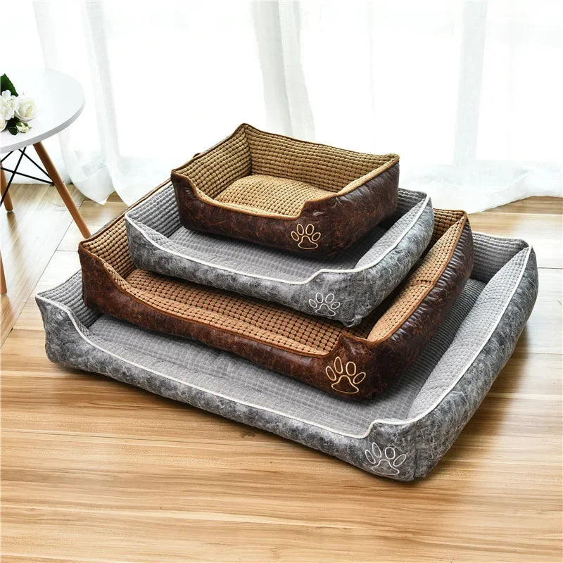 Cama Rectangular BPEDT para Perros y Gatos – Resistente, Desmontable y Lavable