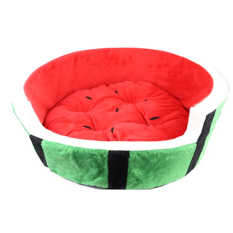 Cama Redonda para Perros y Gatos – Suave, Transpirable y Estampado Divertido