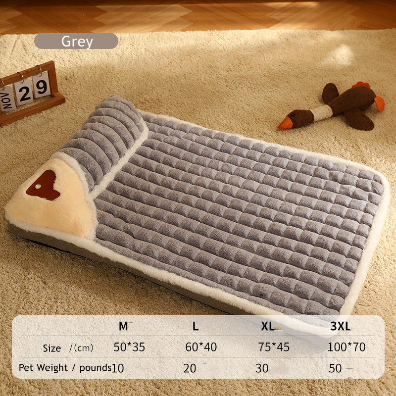 Cama de Felpa Suave BPEDT para Perros – Con Funda Desmontable y Relleno de Espuma