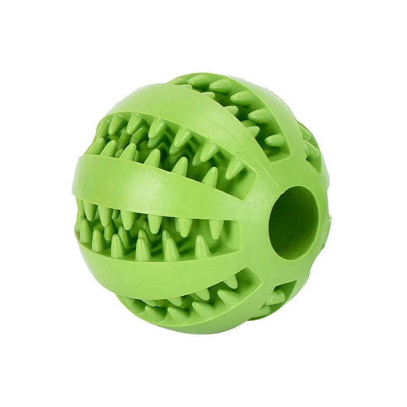 Pelota interactiva de goma para mascotas