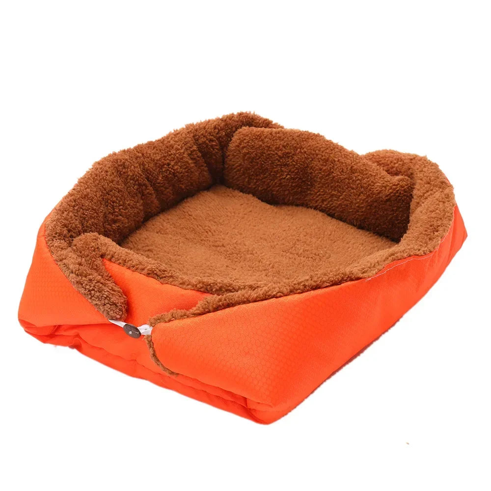Cama Acolchada para Gatos y Perros Pequeños – Suave, Cálida y Antideslizante