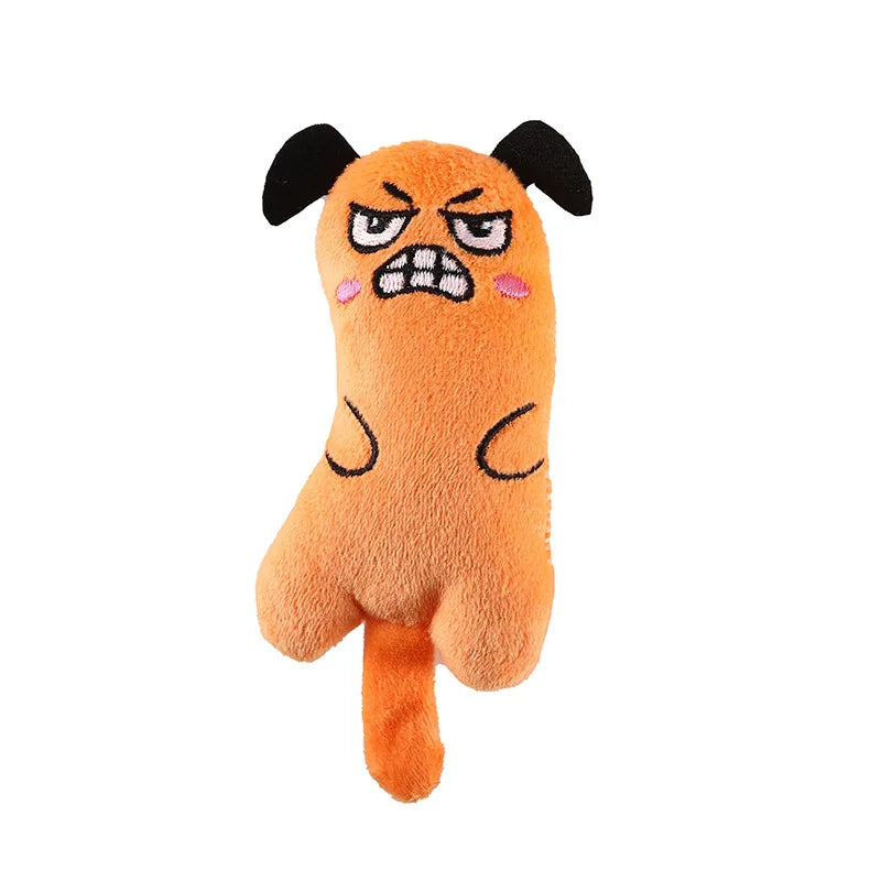 Juguete de peluche con catnip para gatos – Forma de animal y relleno de menta gatuna