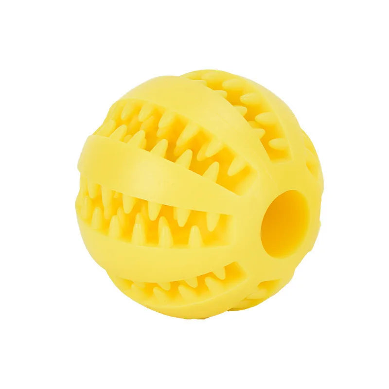 Pelota interactiva de goma para mascotas