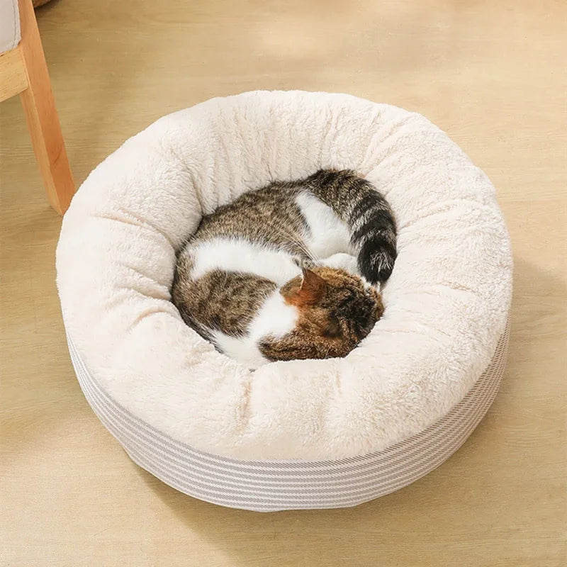 Cama para Gatos y Perros Pequeños – Suave, Cálida y Plegable