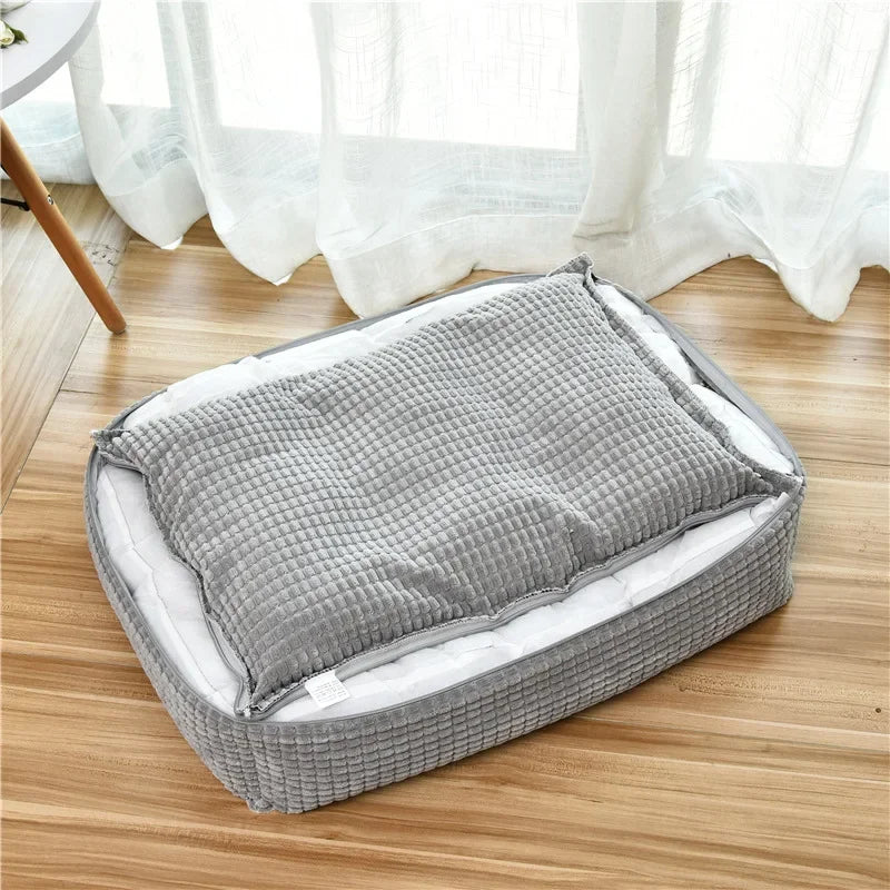 Cama Rectangular BPEDT para Perros y Gatos – Resistente, Desmontable y Lavable
