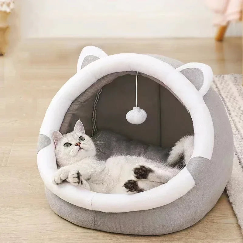 Cama para Gatos Suave de Felpa con Cojín Doble Cara – Comodidad y estilo para el descanso perfecto de tu gato