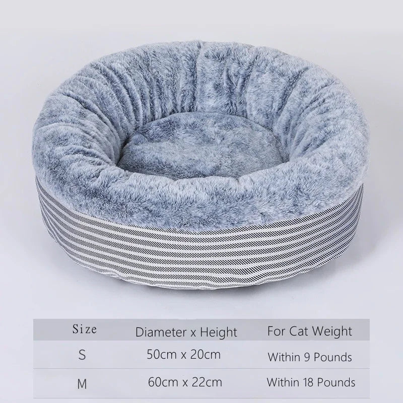 Cama para Gatos y Perros Pequeños – Suave, Cálida y Plegable