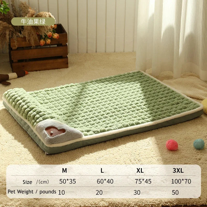 Cama de Felpa Suave BPEDT para Perros – Con Funda Desmontable y Relleno de Espuma