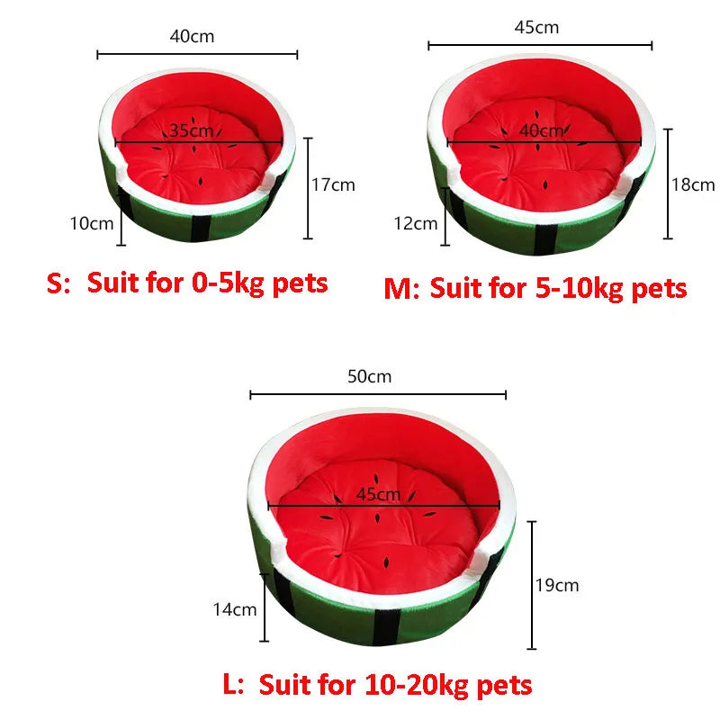 Cama Redonda para Perros y Gatos – Suave, Transpirable y Estampado Divertido