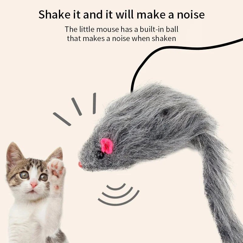 Juguete colgante con plumas y sonido para gatos – Interactivo y divertido