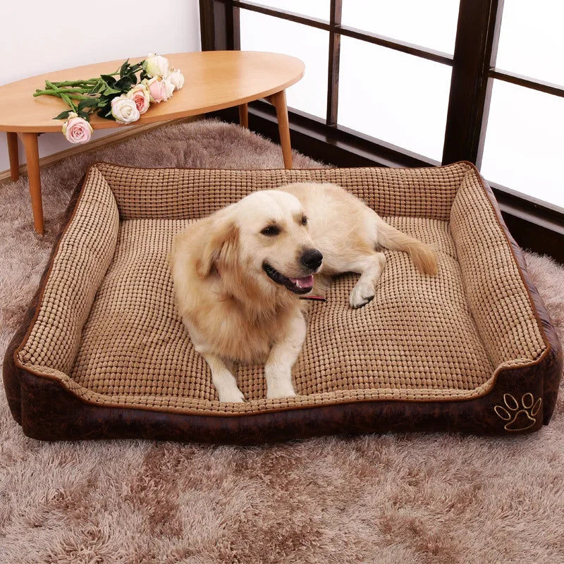 Cama Rectangular BPEDT para Perros y Gatos – Resistente, Desmontable y Lavable