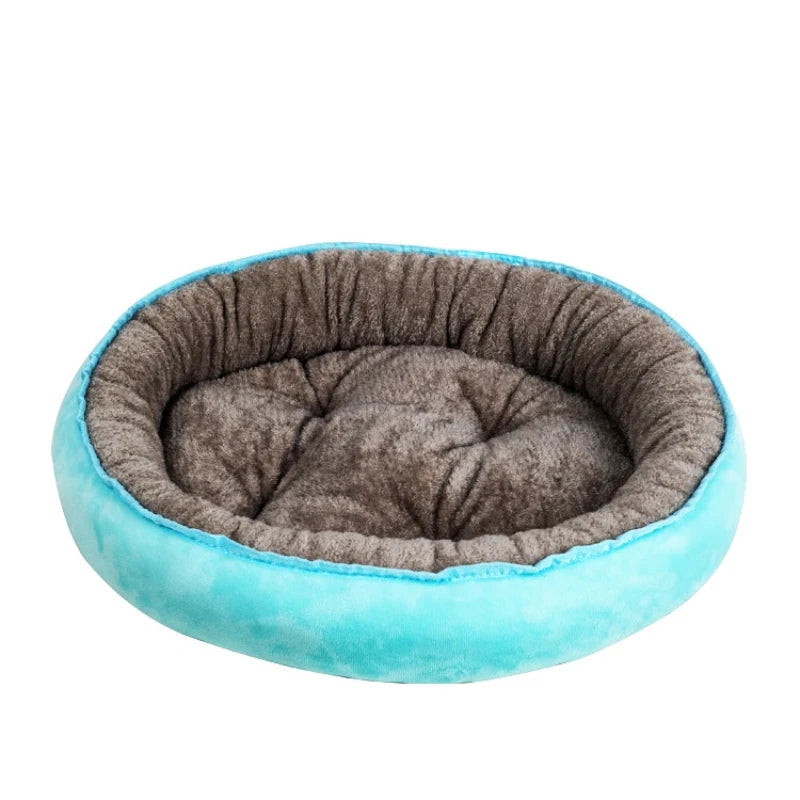 Cama Redonda de Felpa Suave para Perros y Gatos – El descanso perfecto para tu mascota en cualquier estación