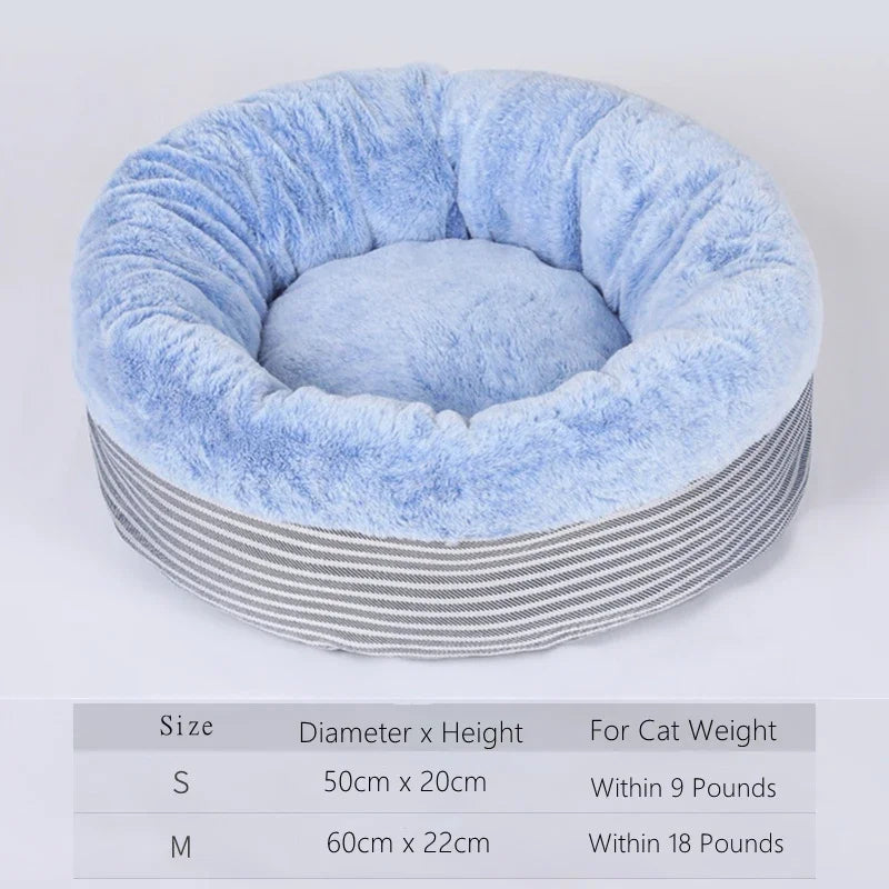 Cama para Gatos y Perros Pequeños – Suave, Cálida y Plegable