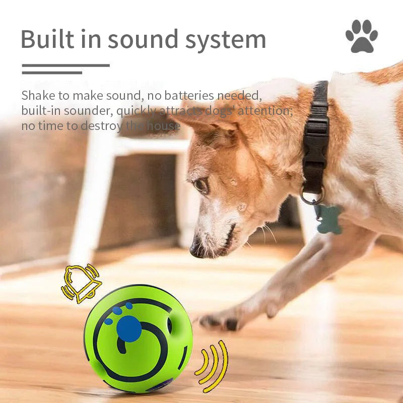 Pelota interactiva Wobble Wag Giggle para perros – Diversión y ejercicio asegurados