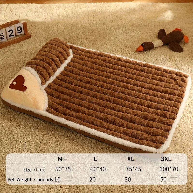 Cama de Felpa Suave BPEDT para Perros – Con Funda Desmontable y Relleno de Espuma