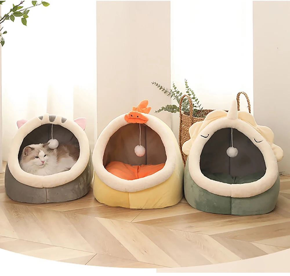 Cama para Gatos Suave de Felpa con Cojín Doble Cara – Comodidad y estilo para el descanso perfecto de tu gato