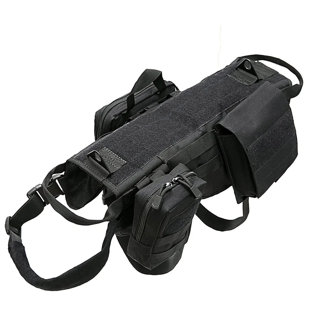 Arnés táctico para perros con bolsillos y ajuste ajustable