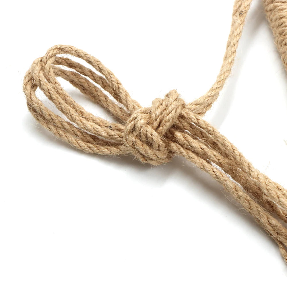 Escalera de araña para gatos de madera con cuerda de sisal y montaje en pared o techo