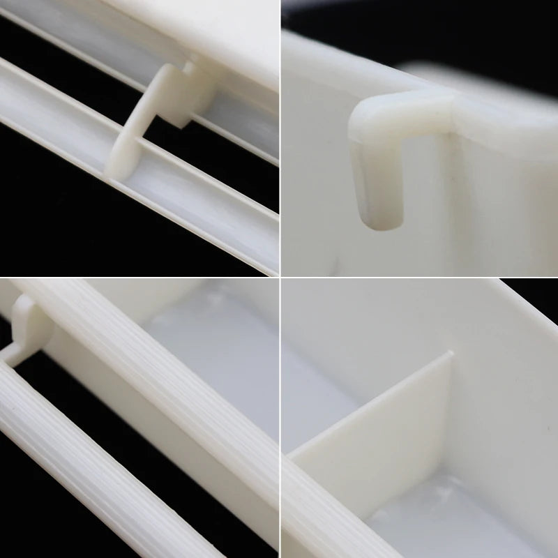 Set de 5 comederos y bebederos de plástico para aves pequeñas