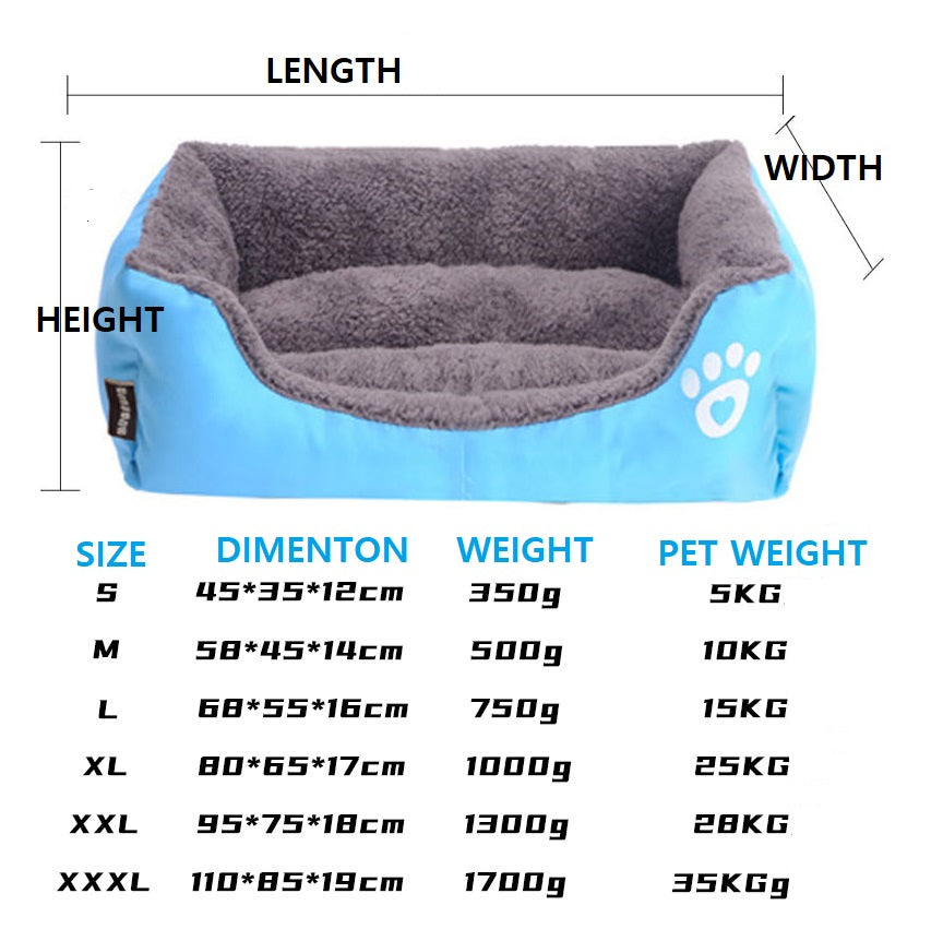 Cama Sofá para Perros y Gatos BPEDT – Suave, Cálida y Versátil