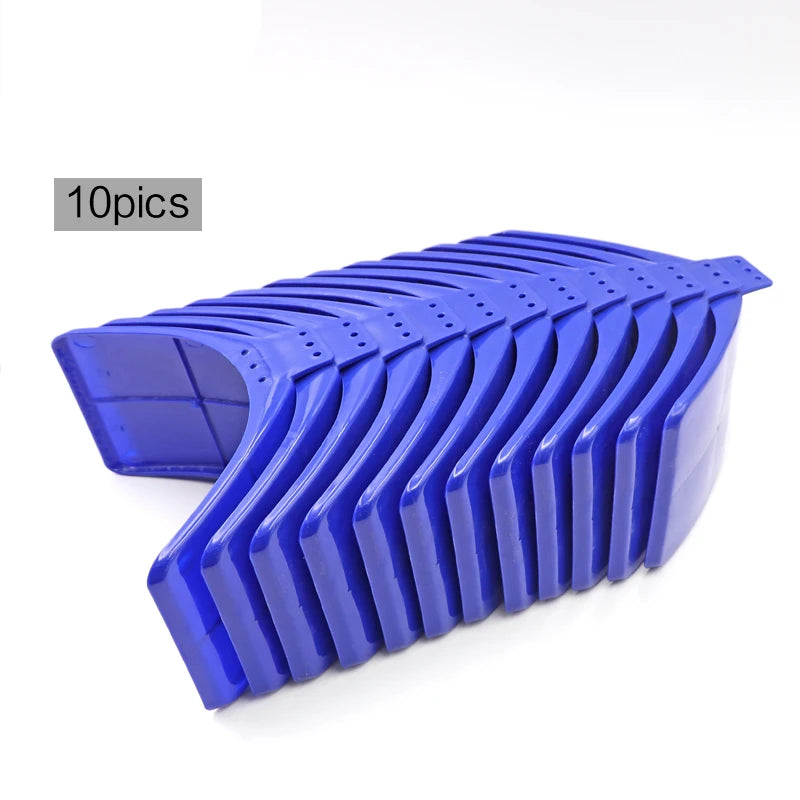 10pcs de soportes para palomas de plástico en color azul