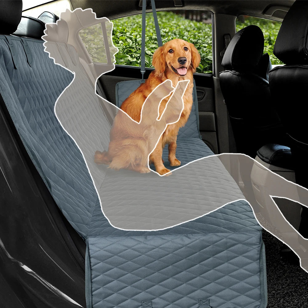 Funda impermeable y multifuncional para el asiento trasero del coche para perros y gatos