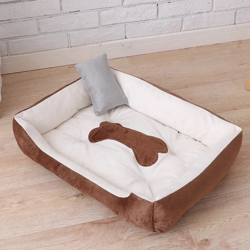 Cama de Algodón BPEDT para Perros – Suave, Transpirable y Cómoda
