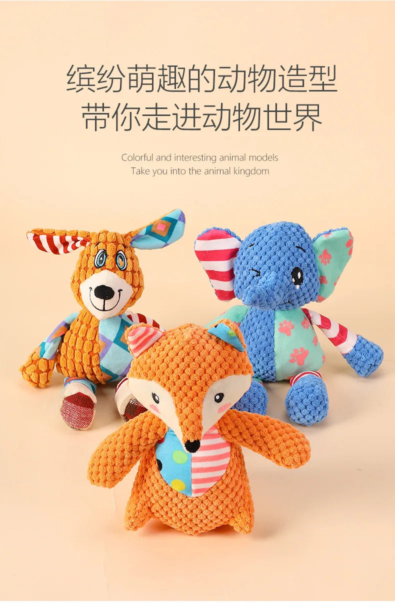 Juguete de Peluche Interactivo para Perros - Resistente a Mordidas, Con Sonido y Estímulo