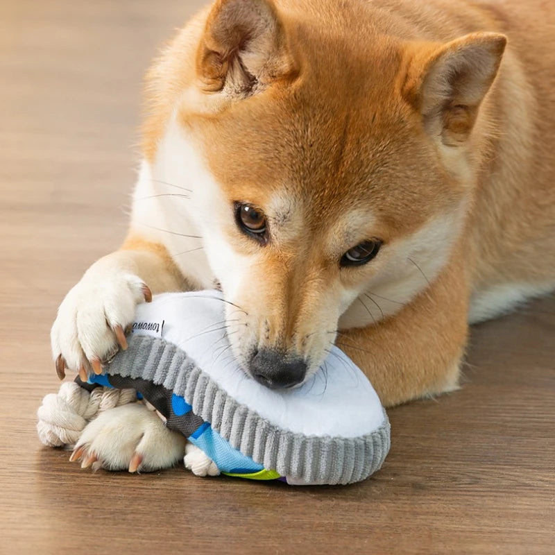 Juguete para Perros con Sonido y Material de Tela - Diversión y Estimulación