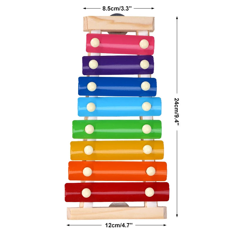 Juguete para pajaros con xilófono y comedero decorativo para aves