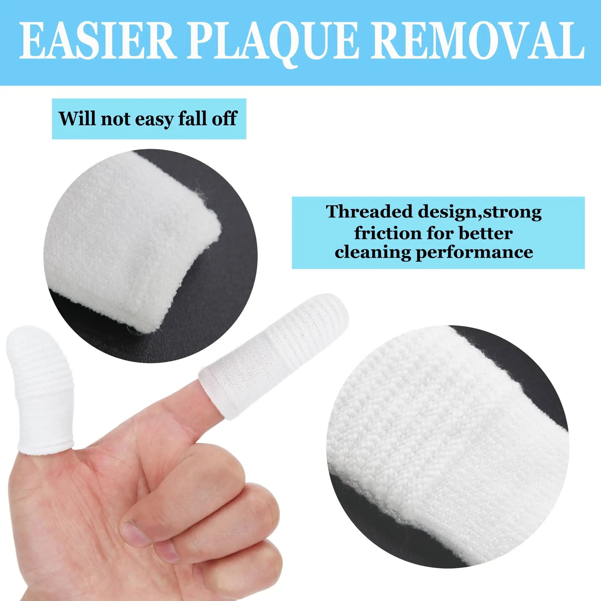 Set de Cepillos de Dedo para la Limpieza Dental de Perros y Gatos