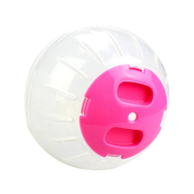 Pelota de Carrera Transparente para Pequeños Animales – Diseño Poroso y Seguro en Colores Azul y Rosa