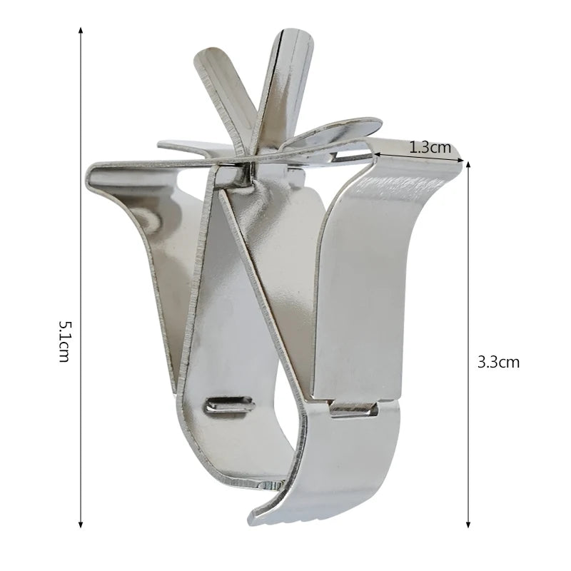 Pinzas de fruta para aves en acero inoxidable y plástico - Kit de clips para alimentación y alimentación segura para loros, aves pequeñas y roedores