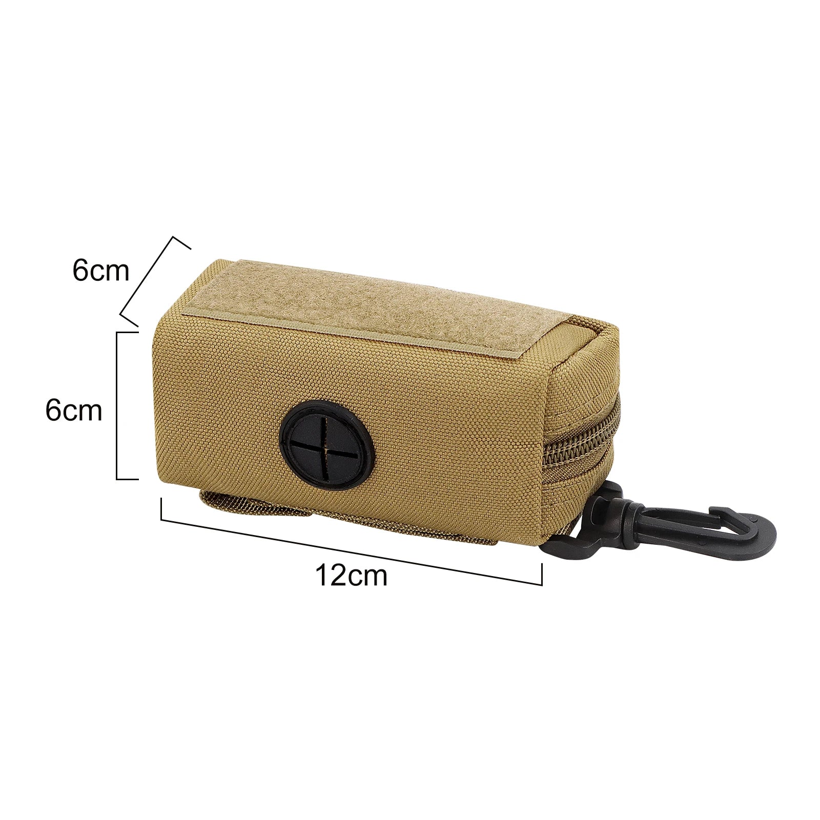 Dispensador de bolsas para excrementos de perro con clip y gran capacidad