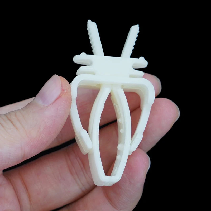 Pinzas de fruta para aves en acero inoxidable y plástico - Kit de clips para alimentación y alimentación segura para loros, aves pequeñas y roedores