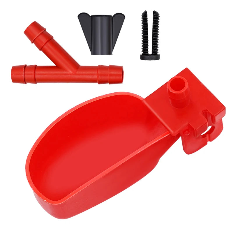 Bandeja de agua automática para aves y codornices en varios colores