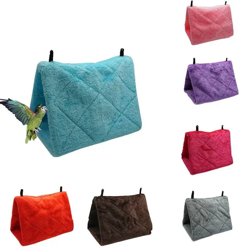 Nido cálido de felpa para loros, para dormir y incubar, tamaño pequeño