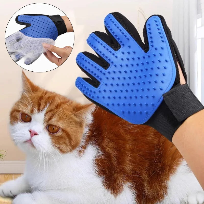 Guantes de Grooming para Gatos y Perros - Antiestático, Súper Suave y Ajustable