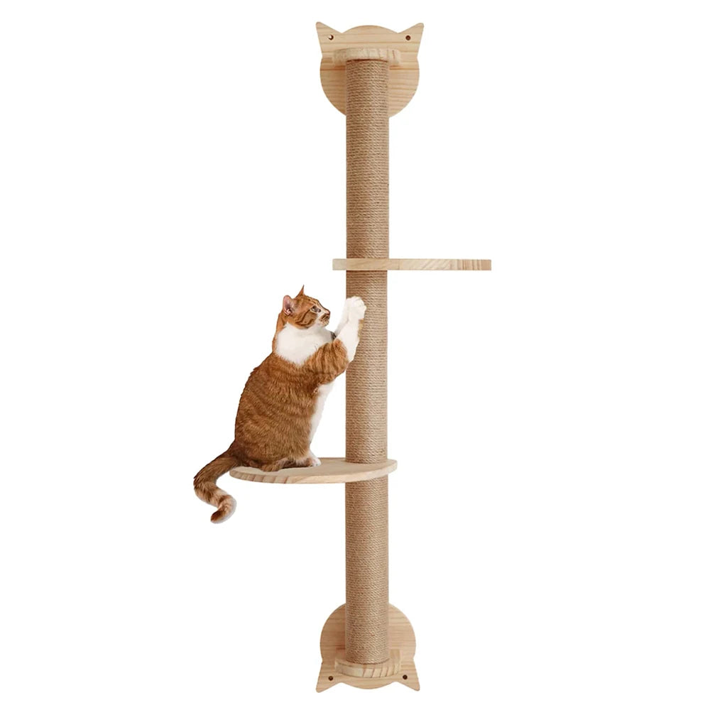 Árbol de actividad para gatos con postes rascadores y doble nivel