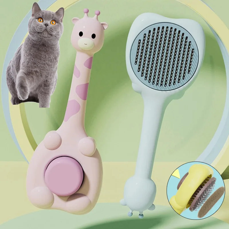 Peine para Gatos - Diseño ergonómico y fácil de usar para un pelaje saludable