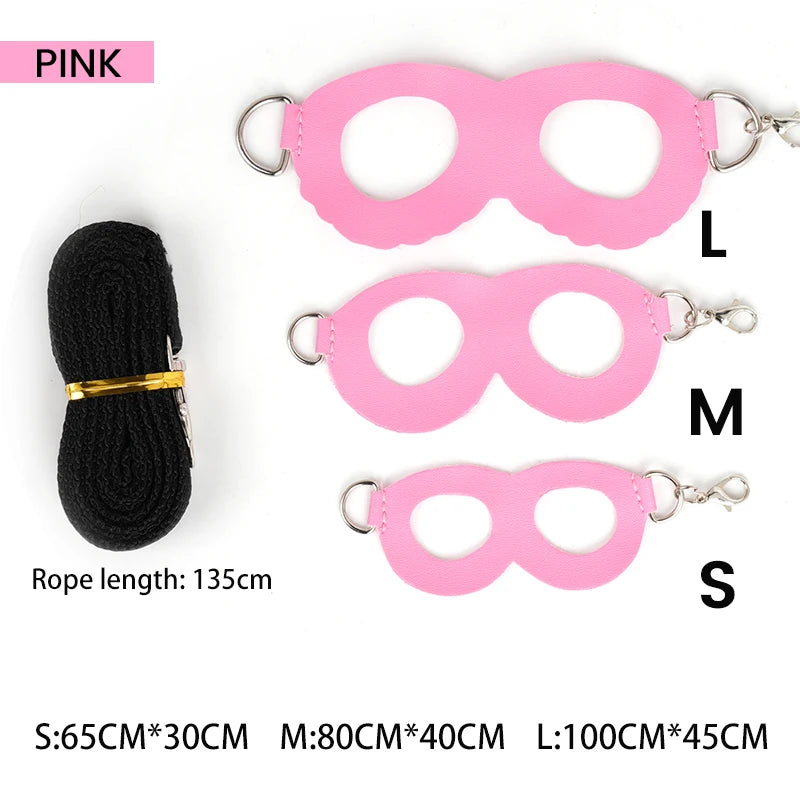 Set de correa antichoques y arnés para mascotas pequeñas en varios colores