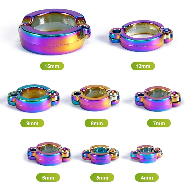 Anillos de pata metálicos para loros y aves de 4 a 15mm