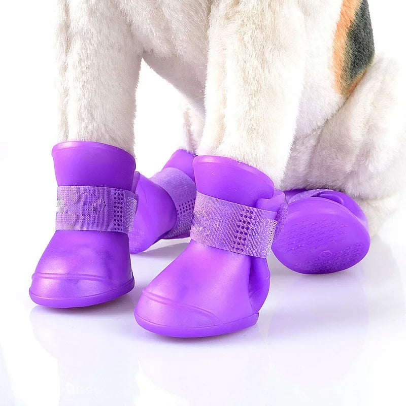 Set de Botas Impermeables y Capas Protectores para Perros - Resistente, Cómodo y a Prueba de Agua