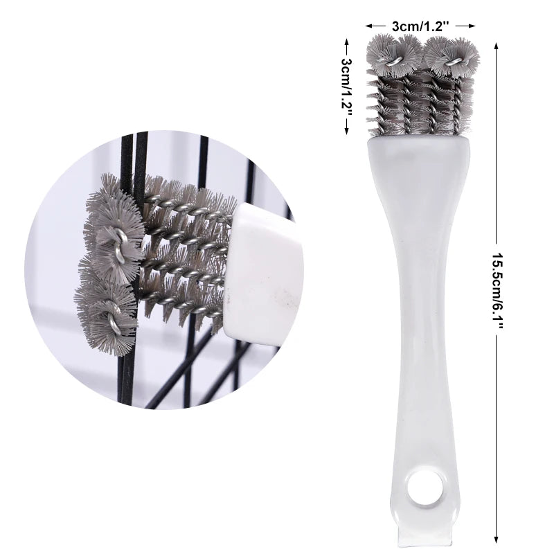 Cepillo de limpieza multifuncional para jaulas de aves con mango largo (1/2/4 piezas)