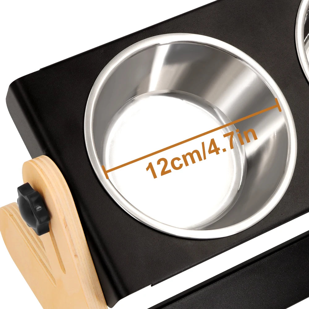 Cuenco de comida para perros de hierro, resistente y de tamaño medio